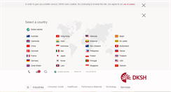 Desktop Screenshot of dksh.com