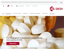 Tablet Screenshot of dksh.com